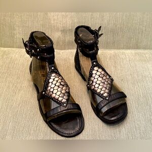 BCBG Paris Unworn Black Studded Gladiator Sandals - Women’s Size 7.5